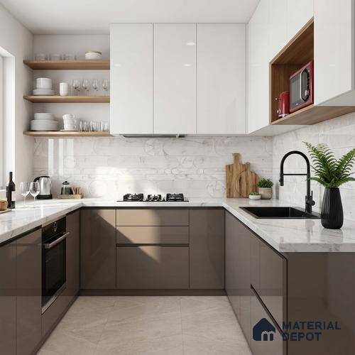 Highlighter Wall Tile TL 08988 | Glossy Finish 4 ft x 2 ft Vitrified Tile - 9 mm | Suitable For Kitchen, Bathroom, Bedroom & Office