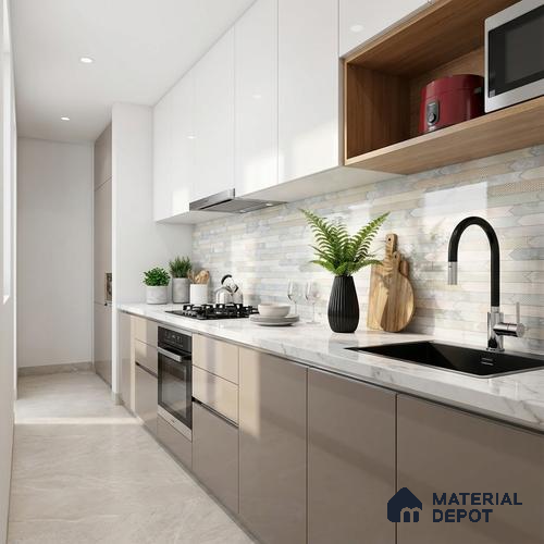 Highlighter Wall Tile TL 08994 | Glossy Finish 4 ft x 2 ft Vitrified Tile - 9 mm | Suitable For Kitchen, Bathroom, Bedroom & Office