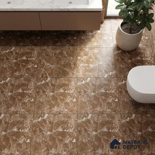 Stone Look Floor Tile TL 09084 | Matte Finish 12 x 12 inch Ceramic Tile - 7 mm | Suitable For Kitchen, Bathroom, Bedroom & Office