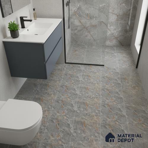 Stone Look Floor Tile TL 09085 | Matte Finish 12 x 12 inch Ceramic Tile - 7 mm | Suitable For Kitchen, Bathroom, Bedroom & Office