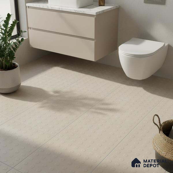 Patterned Look Floor Tile TL 09114 | Matte Finish 12 x 12 inch Vitrified Tile - 8 mm | Suitable For Kitchen, Bathroom, Bedroom & Office | Please Expect a Slight Variation of Pattern