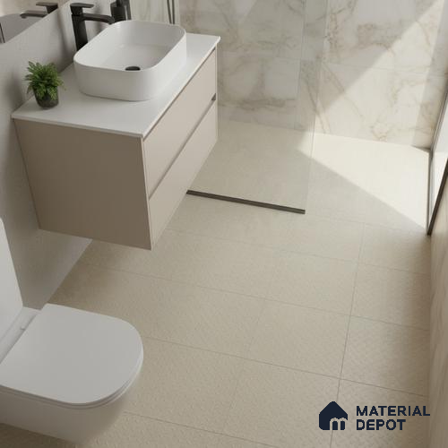 Patterned Look Floor Tile TL 09116 | Matte Finish 12 x 12 inch Vitrified Tile - 8 mm | Suitable For Kitchen, Bathroom, Bedroom & Office | Please Expect a Slight Variation of Pattern