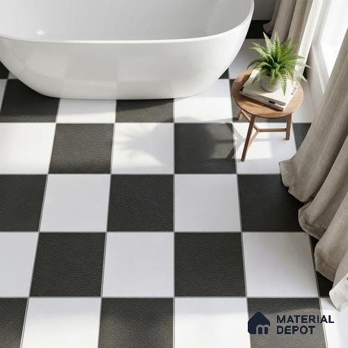 Plain Look Wall & Floor Tile TL 09159 | Matte Finish 12 x 12 inch Ceramic Tile - 10 mm | Suitable For Kitchen, Bathroom, Bedroom & Office | Please Expect a Slight Variation of Pattern