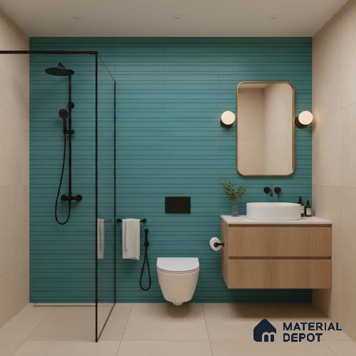 Faux Subway Look Wall Tile TL 09163 B | Matte Finish 12 x 12 inch Ceramic Tile - 10 mm | Suitable For Kitchen, Bathroom & Dining Area | Please Expect a Slight Variation of Pattern