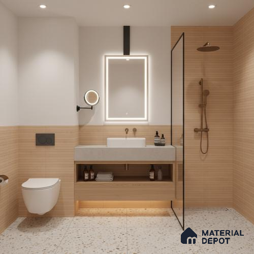 Faux Subway Look Wall Tile TL 09163 C | Matte Finish 12 x 12 inch Ceramic Tile - 10 mm | Suitable For Kitchen, Bathroom & Dining Area | Please Expect a Slight Variation of Pattern
