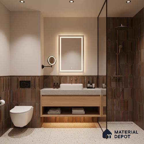Faux Subway Look Wall Tile TL 09168 E | Matte Finish 12 x 12 inch Ceramic Tile - 10 mm | Suitable For Kitchen, Bathroom & Dining Area | Please Expect a Slight Variation of Pattern