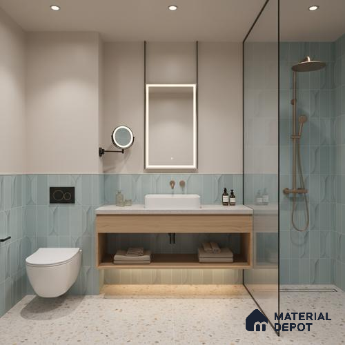 Faux Subway Look Wall Tile TL 09168 F | Matte Finish 12 x 12 inch Ceramic Tile - 10 mm | Suitable For Kitchen, Bathroom & Dining Area | Please Expect a Slight Variation of Pattern