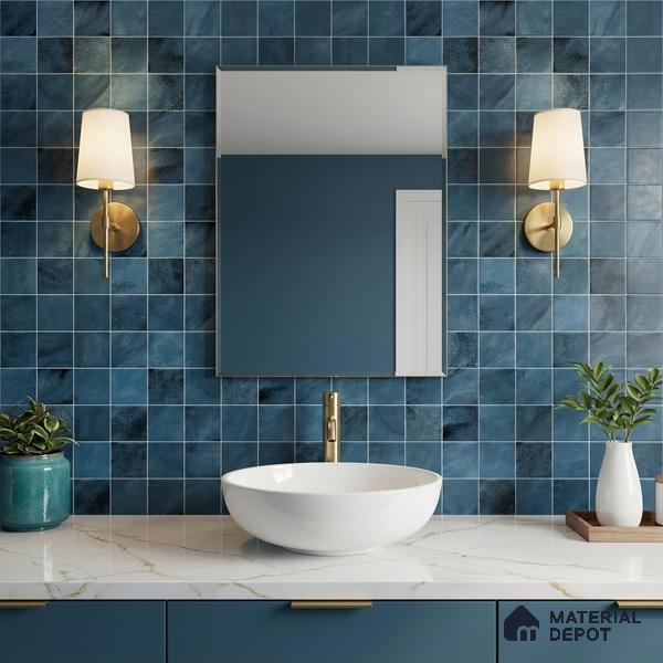 Mosaic Wall & Floor Tile TL 09173 B | Matte Finish 12 x 12 inch Ceramic Tile - 10 mm | Suitable For Kitchen, Bathroom, Bedroom & Office