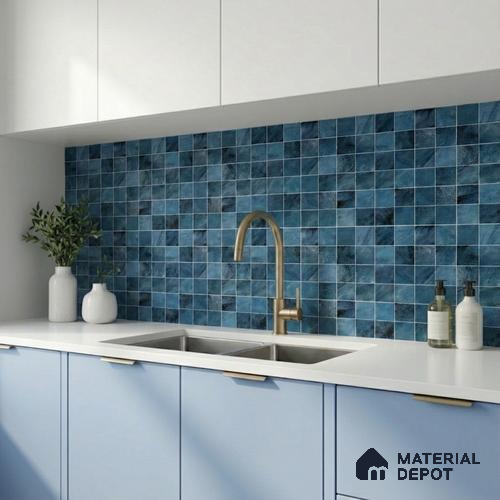 Mosaic Wall & Floor Tile TL 09173 B | Matte Finish 12 x 12 inch Ceramic Tile - 10 mm | Suitable For Kitchen, Bathroom, Bedroom & Office