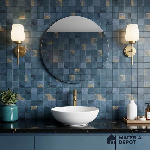 Mosaic Wall & Floor Tile TL 09173 C | Matte Finish 12 x 12 inch Ceramic Tile - 10 mm | Suitable For Kitchen, Bathroom, Bedroom & Office