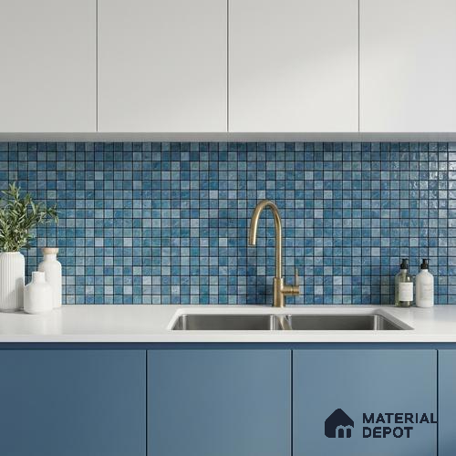 Mosaic Wall & Floor Tile TL 09174 C | Matte Finish 12 x 12 inch Ceramic Tile - 10 mm | Suitable For Kitchen, Bathroom, Bedroom & Office