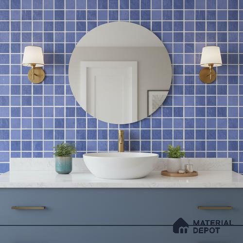 Mosaic Wall & Floor Tile TL 09174 | Matte Finish 12 x 12 inch Ceramic Tile - 10 mm | Suitable For Kitchen, Bathroom, Bedroom & Office
