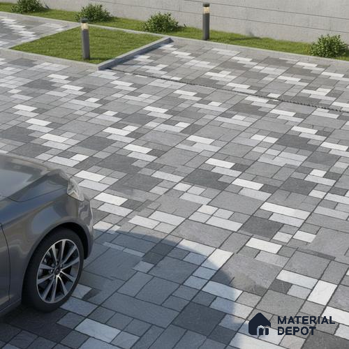 Stone Look Floor Tile TL 09375 | Matte Finish 16 x 16 inch Vitrified Tile - 12 mm | Suitable For Kitchen, Bathroom, Bedroom & Office | Pattern Alignment May Vary | 2-3 mm Spacer is Mandatory