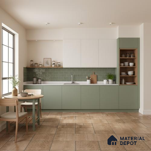 Moroccan Look Floor Tile TL 09397 | Matte Finish 2 ft x 2 ft Vitrified Tile - 12 mm | Suitable For Kitchen, Bathroom, Bedroom & Office | Please Expect a Slight Variation of Pattern