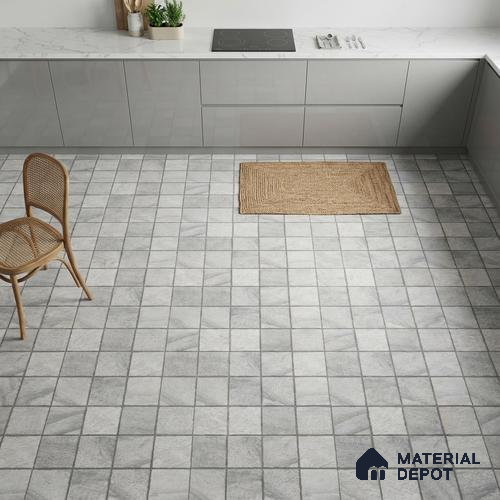 Stone Look Floor Tile TL 09401 B | Matte Finish 2 ft x 2 ft Vitrified Tile - 12 mm | Suitable For Kitchen, Bathroom, Bedroom & Office