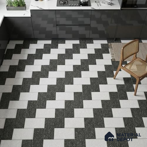 Stone Look Floor Tile TL 09402 | Matte Finish 2 ft x 2 ft Vitrified Tile - 12 mm | Suitable For Kitchen, Bathroom & Dining Area | Please Expect a Slight Variation of Pattern