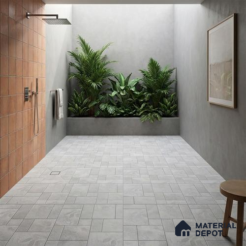 Stone Floor Tile TL 09404 B | Matte Finish 2 ft x 2 ft Vitrified Tile - 12 mm | Suitable For Kitchen, Bathroom, Bedroom & Office
