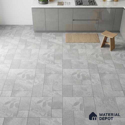 Stone Floor Tile TL 09404 B | Matte Finish 2 ft x 2 ft Vitrified Tile - 12 mm | Suitable For Kitchen, Bathroom, Bedroom & Office