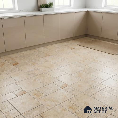 Stone Look Floor Tile TL 09404 C | Matte Finish 2 ft x 2 ft Vitrified Tile - 12 mm | Suitable For Kitchen, Bathroom, Bedroom & Office