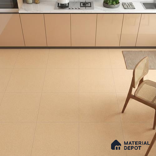 Stone Look Floor Tile TL 09408 | Matte Finish 2 ft x 2 ft Porcelain Tile - 9 mm | Suitable For Kitchen, Bathroom, Bedroom & Office