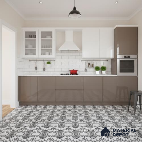 Moroccan Floor Tile TL 09461 Lecce 2 ft x 2 ft Fusion Finish Vitrified Tile - 9 mm | 1 Random Design | Suitable For Living Room, Bedroom, Bathroom | Please Expect a Slight Variation of Pattern