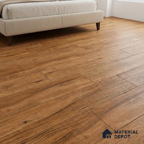 Wood Look Floor Tile TL 09518 | Matte Finish 3.28 ft x 0.66 ft Vitrified Tile - 9 mm | Suitable For Kitchen, Bathroom, Bedroom & Office | 2-3 mm Spacer is Mandatory