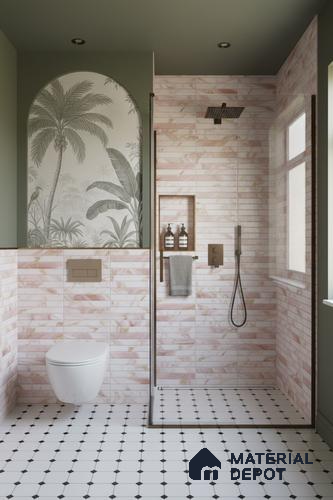 Subway Tile TL 09647 Kitkate 234 12 x 12 inch Ceramic Matte Finish - 9 mm | Please Expect a Slight Variation of Pattern