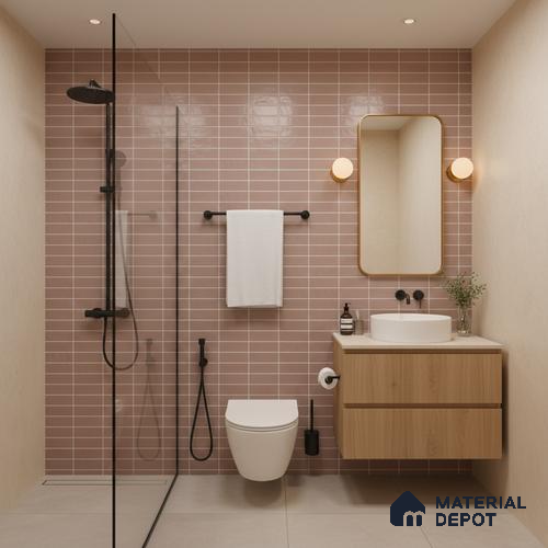 Subway Tile TL 09648 C Blash 214 Dark 12 x 12 inch Ceramic Matte Finish - 9 mm | Please Expect a Slight Variation of Pattern