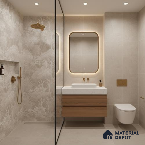 Tropical Wall Tile TL 09727 D 4 ft x 2 ft Vitrified Matte Finish - 9 mm
