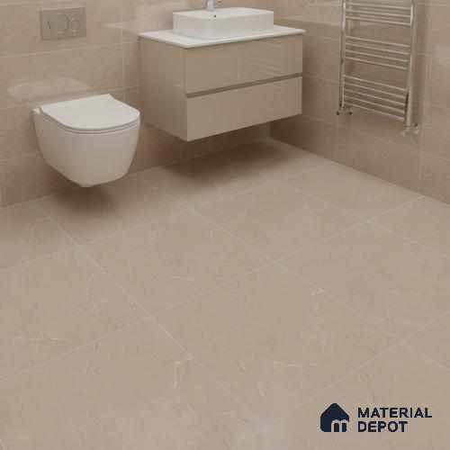 Marble Floor Tile TL 09734 E 25110 1 ft x 1 ft Brown Ceramic Matte Finish Floor Tile - 9 mm | Ideal for Bathroom