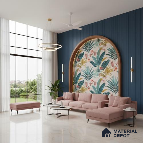 TL 09774 B Crema Venice 6 ft x 4 ft Glossy Finish Vitrified Floor & Wall Tile - 15 mm | Adhesive and Spacers Must be Used During Installation
