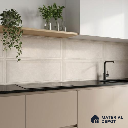 Plain Look 31659-D TL 09781 B 2 ft x 1 ft Matte Finish Ceramic Wall Tile - 9 mm