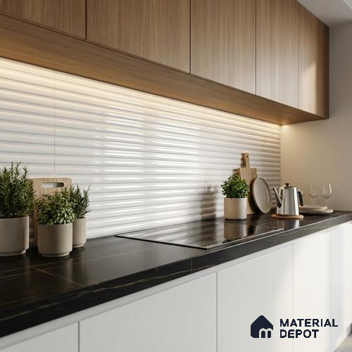 Punch Wall Tile TL 09784 F Zeta Super White (P-194) 2 ft x 1 ft Glossy Finish Ceramic Wall Tile - 9 mm