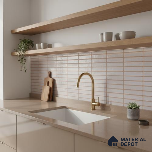 Subway Look Gama Grey TL 09787 C 2 ft x 1 ft Matte Finish Ceramic Wall Tile - 9 mm | Please Expect a Slight Variation of Pattern