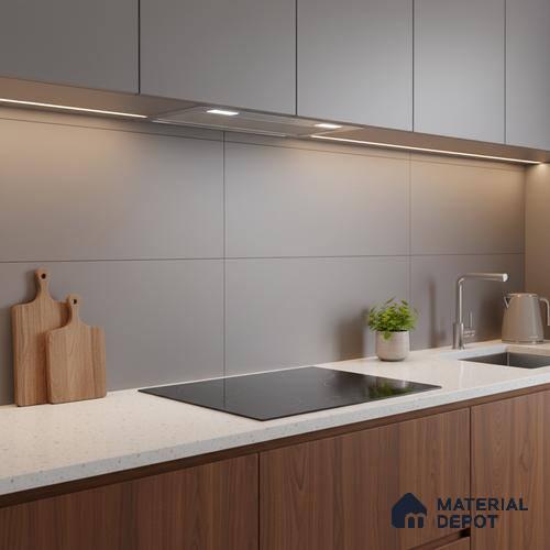 Plain Look Matt Grey TL 09790 D 2 ft x 1 ft Matte Finish Ceramic Wall Tile - 9 mm
