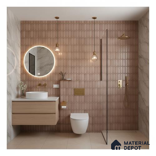 Faux Subway Look Luna Brown TL 09792 B 2 ft x 1 ft Matte Finish Ceramic Wall Tile - 9 mm