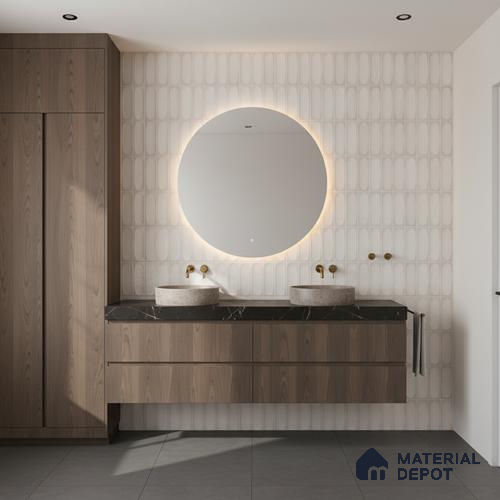 Faux Subway Look Luna White TL 09792 F 2 ft x 1 ft Matte Finish Ceramic Wall Tile - 9 mm
