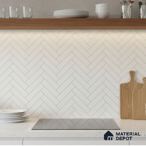 Faux Subway Look 22102 HL 1 TL 09794 2 ft x 1 ft Glossy Finish Ceramic Wall Tile - 9 mm