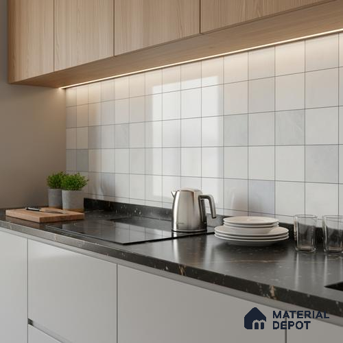 Faux Subway Look 22191-L TL 09795 2 ft x 1 ft Glossy Finish Ceramic Wall Tile - 9 mm