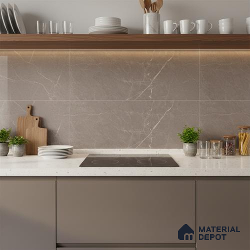 Marble Look 22250 D TL 09796 D 2 ft x 1 ft Glossy Finish Ceramic Wall Tile - 9 mm
