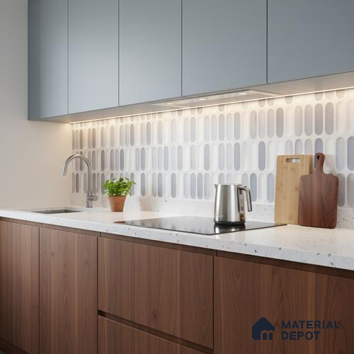 Faux Subway Look 31644 HL 1 TL 09797 B 2 ft x 1 ft Matte Finish Ceramic Wall Tile - 9 mm