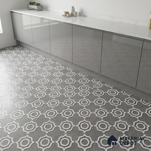 Faux Mosaic Wall & Floor Tile TL 09801 B 2 ft x 2 ft Vitrified Matte Finish Tile - 9 mm | Ideal for Living Room, Bedroom, Bathroom, Kitchen