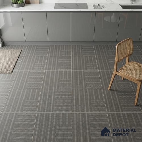Patterned Wall & Floor Tile TL 09807  2 ft x 2 ft  Vitrified Matte Finish Tile - 9 mm | Ideal for Living Room, Bedroom, Bathroom, Kitchen | Please Expect a Slight Variation of Pattern