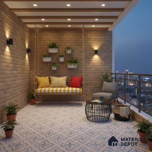 Moroccan Floor & Wall Tile TL 09819 B 2 ft x 2 ft White Vitrified Matte Finish Tile - 9 mm | Ideal for Living Room, Bedroom, Bathroom, Kitchen | Please Expect a Slight Variation of Pattern