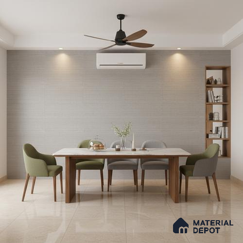 Punch Wall Tile TL 09934 4 ft x 2 ft Grey Vitrified Matte Finish Tile - 9 mm | Ideal for Living Room,Bedroom,Bathroom,Kitchen