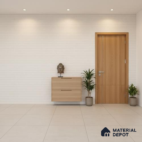 Punch Wall Tile TL 09936 4 ft x 2 ft Ivory Vitrified Matte Finish Tile - 9 mm | Ideal for Living Room,Bedroom,Bathroom,Kitchen