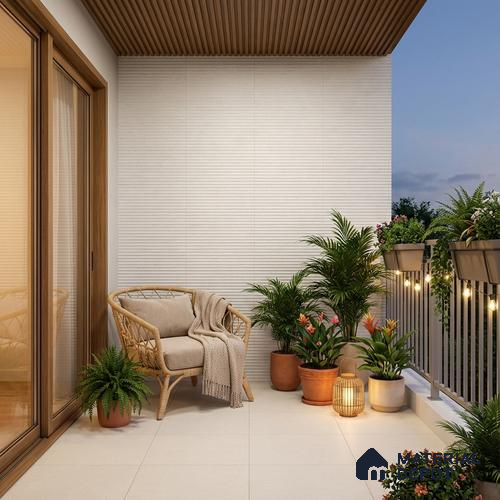 Punch Wall Tile TL 09936 4 ft x 2 ft Ivory Vitrified Matte Finish Tile - 9 mm | Ideal for Living Room,Bedroom,Bathroom,Kitchen