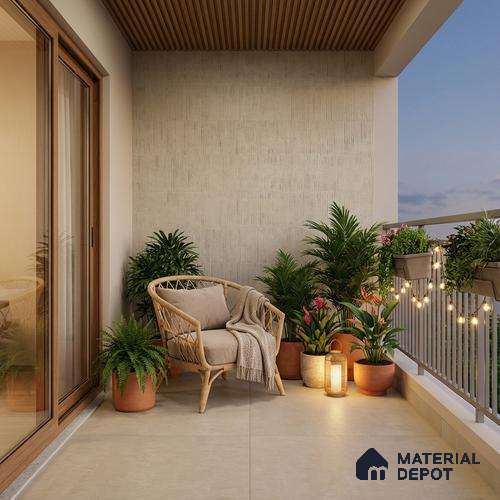 Punch Wall & Floor Tile TL 09937 4 ft x 2 ft Beige Vitrified Matte Finish Tile - 9 mm | Ideal for Living Room, Bedroom, Bathroom, Kitchen