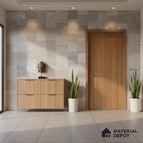 Punch Wall Tile TL 09943 4 ft x 2 ft Grey Vitrified Matte Finish Tile - 9 mm | Ideal for Living Room, Bedroom, Bathroom, Kitchen