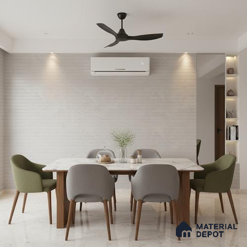 Punch Wall Tile TL 09952 E 4 ft x 2 ft Grey Vitrified Matte Finish Tile - 9 mm | Ideal for Living Room, Bedroom, Bathroom, Kitchen